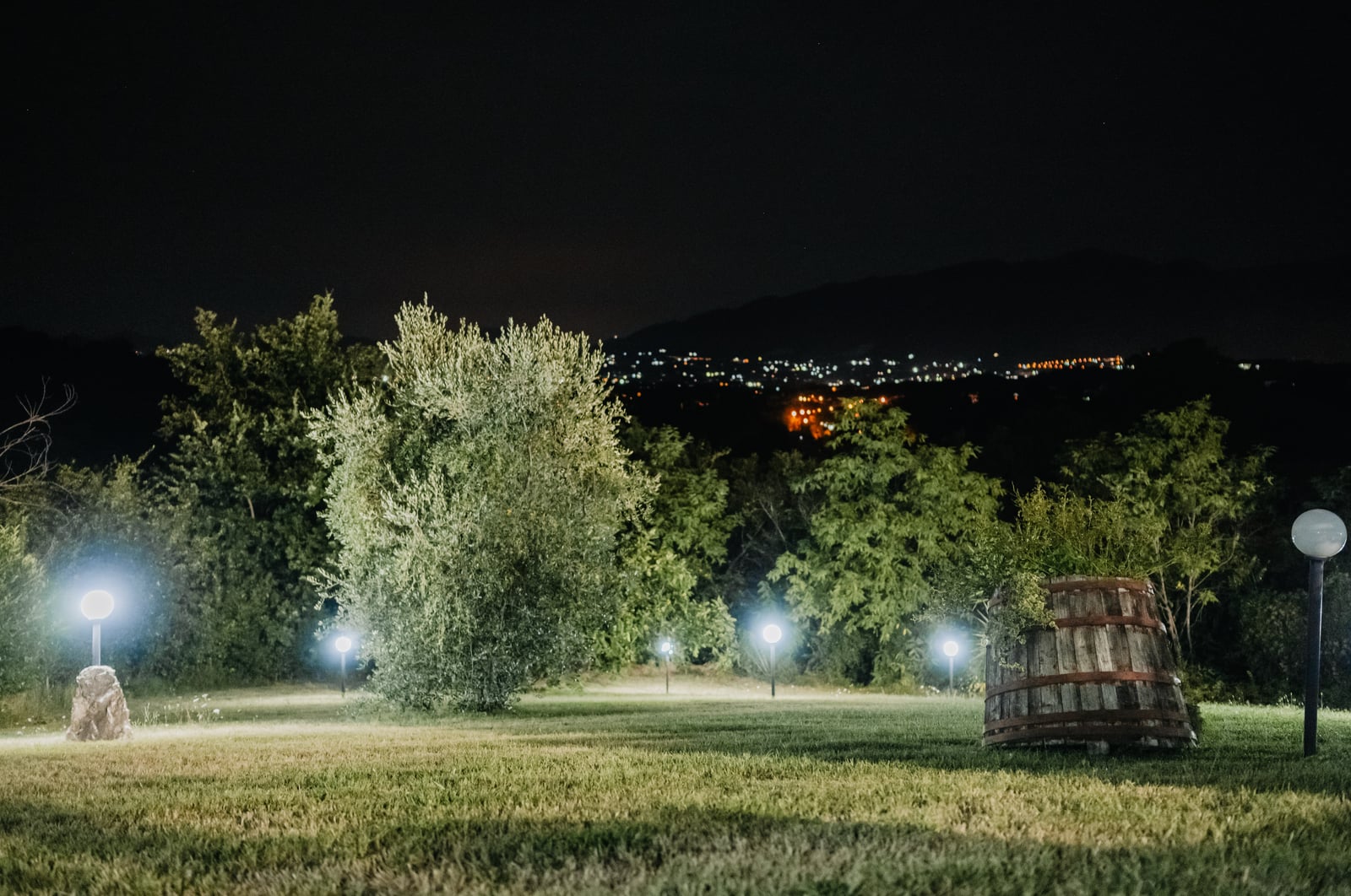 Parco de La Conchiglia con vista sulle colline di Gioia Sannitica